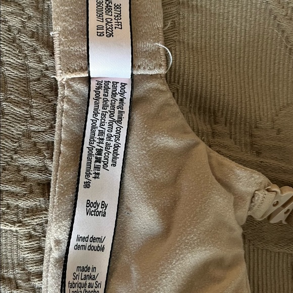 Three (3) Body by Victoria Lined Demi Underwire Bras 32DD in Nude - Picture 3 of 9